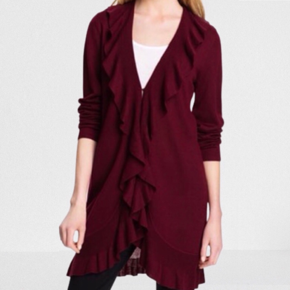 Ruffle Front Cardigan by Only Mine from Nordstrom
